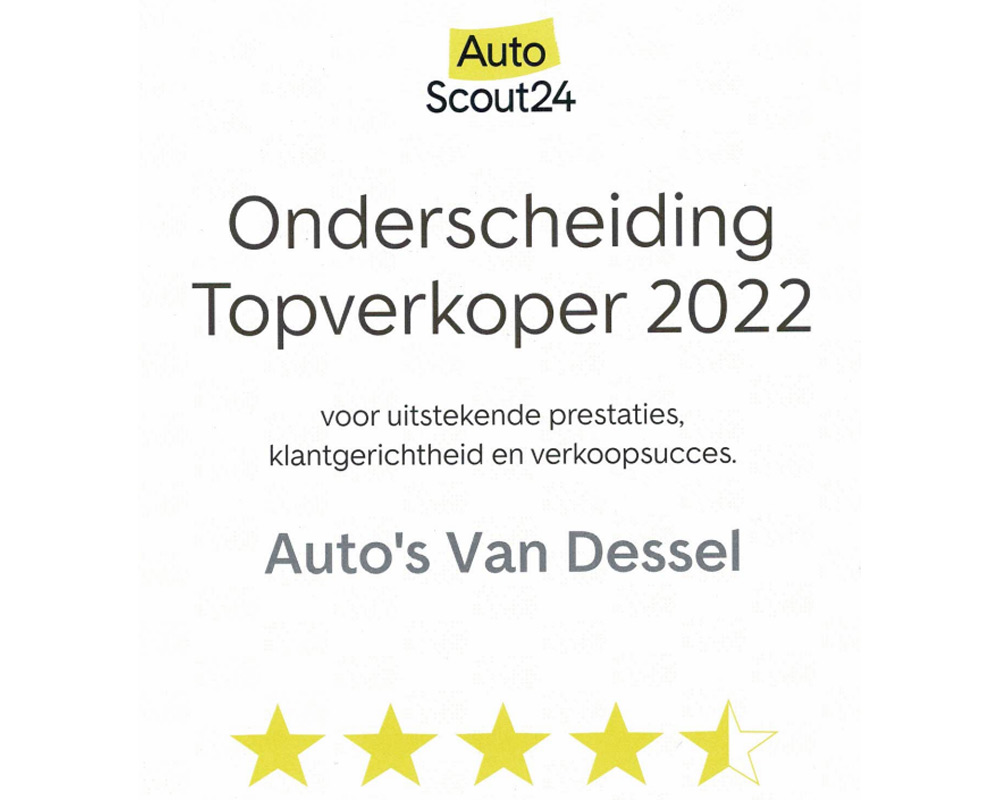 Auto's Van Dessel topverkoper